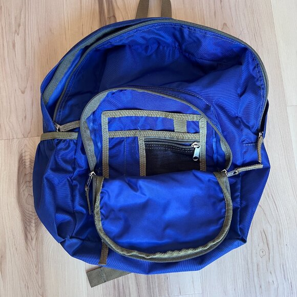 LL Bean Kids Blue School Backpack - Picture 4 of 9